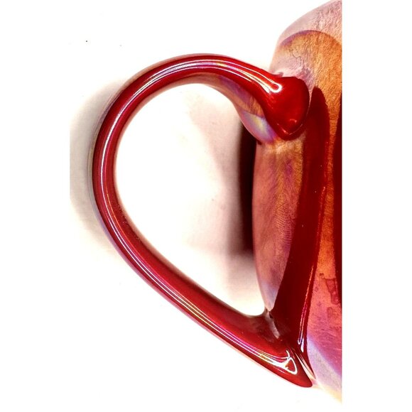 Tim Hortons 2020 Red & White Maple Leaf Barrel Shaped Coffee Mug Cup 12 Oz. - Picture 5 of 5